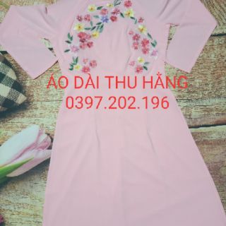 Áo dài trắng, đỏ ,hồng 4tà lụa