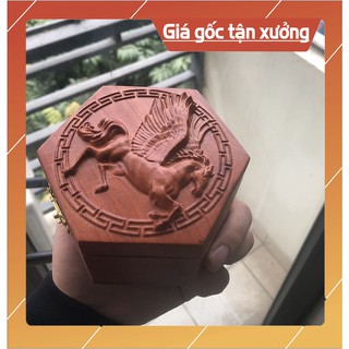 Hộp đựng thuốc lào gỗ hương cao cấp