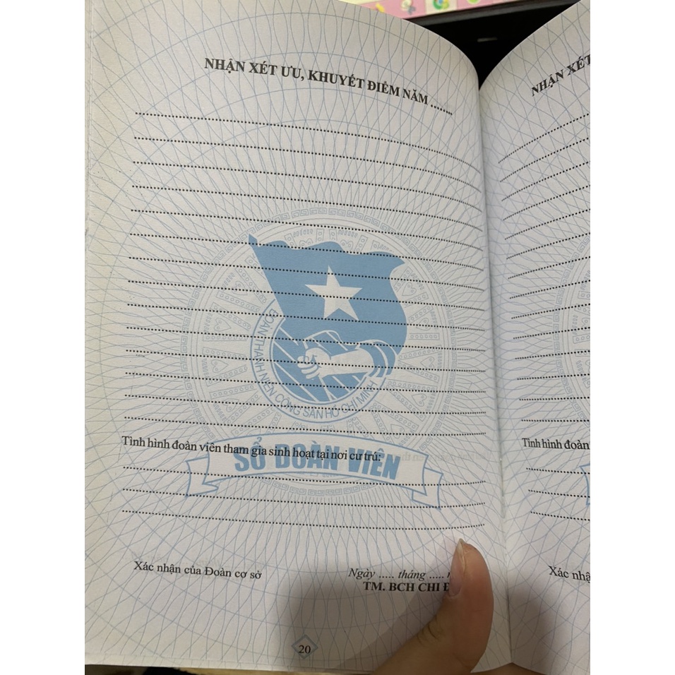 Sách Sổ đoàn viên , lý lịch đảng viên