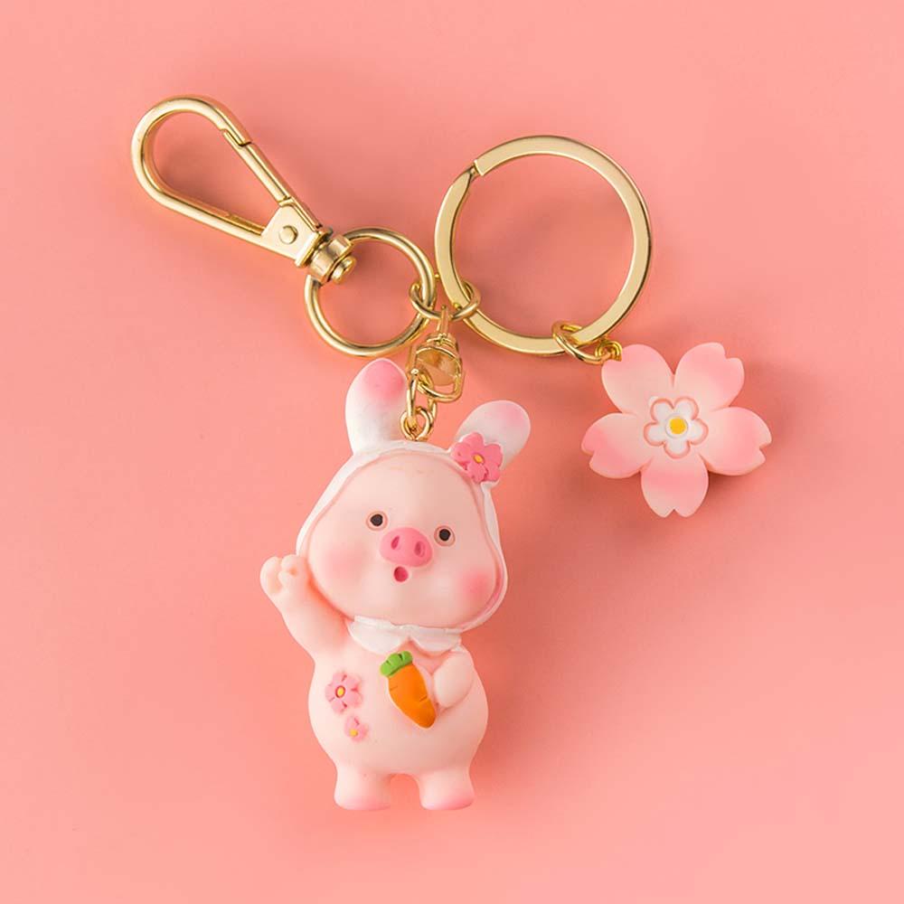 Móc Khóa Hình Chú Heo Hồng Dễ Thương