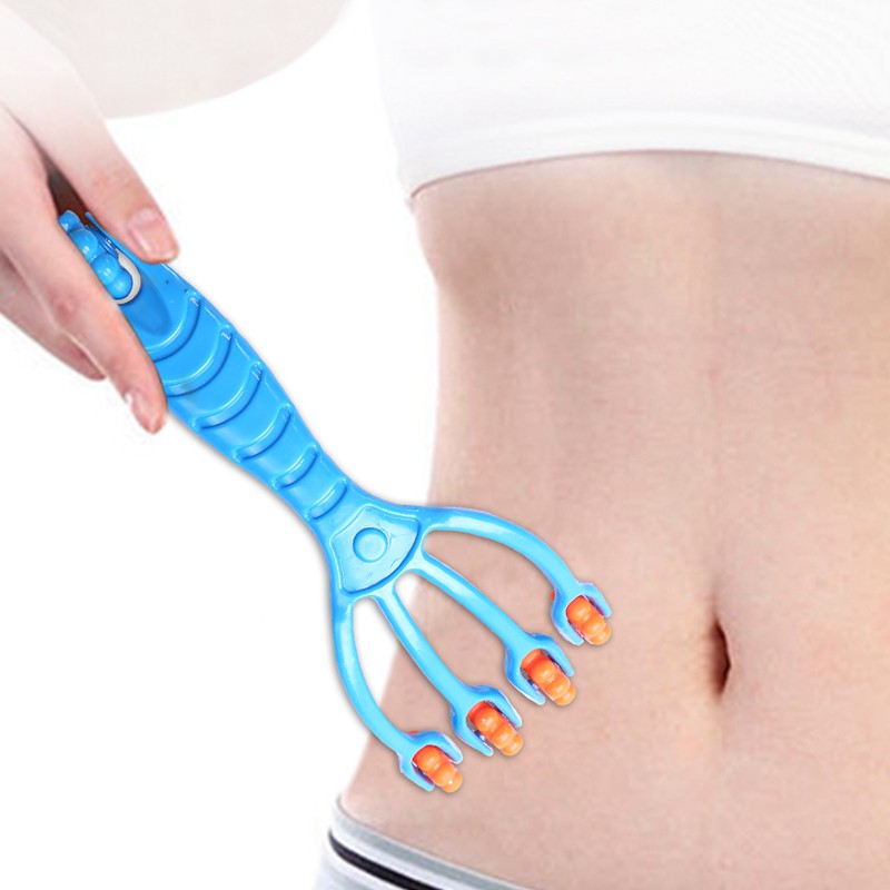 [Hàng mới về] Dụng cụ mát xa thư giãn 4 con lăn giảm mệt mỏi tiện dụng