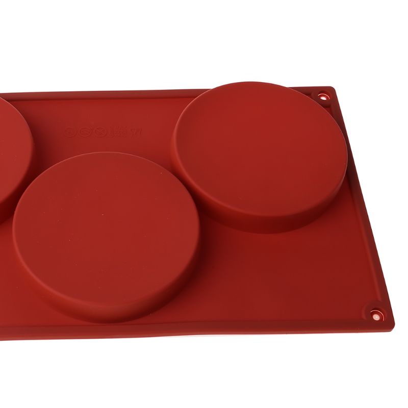 Whi 3 Cái 3 Bộ Khuôn silicone Tròn Làm Bánh