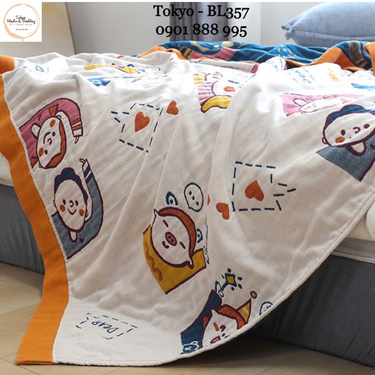 [THANH LÝ GẤP] S01_Chăn Xô Organic Cotton Dòng Cao Cấp