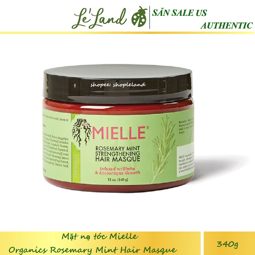 Bill US - Mặt nạ tóc Mielle Organics Rosemary Mint Hair Masque 340g