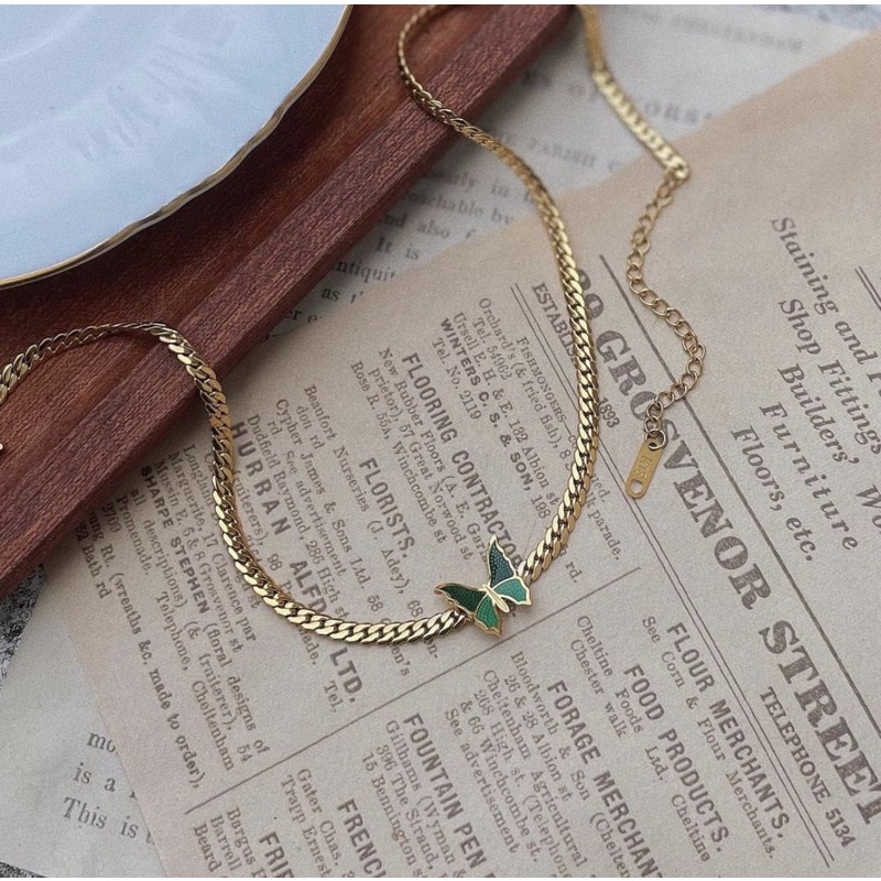 Dây Chuyền Chain Butterfly Xanh