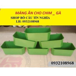 COMBO 10 MÁNG ĂN XANH CHO CHIM BỒ CÂU - MÁNG ĂN XANH - MÁNG ĂN CHO CHIM - MÁNG ĂN XANH