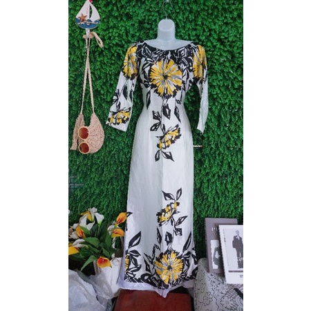 Thanh lý bộ áo dài hoa phi lụa