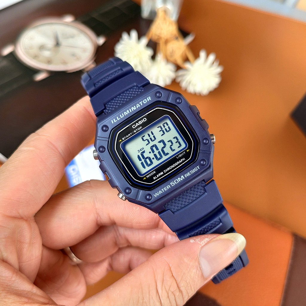 Đồng hồ Casio W-218 💖𝐅𝐑𝐄𝐄𝐒𝐇𝐈𝐏💖 Đồng hồ CASIO MW-240-2BVDF MW-240-4BVDF dây nhựa mặt tròn