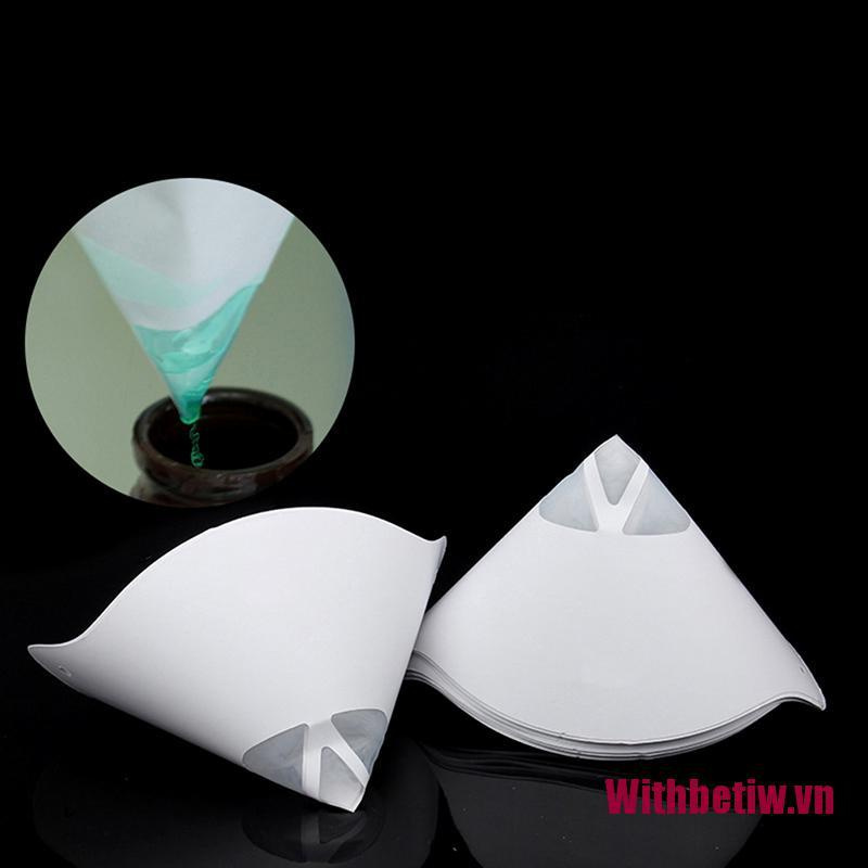 【Withbetiw】10 pieces 3d Printer Filter Photocuring Consumables Resin White Paper Filter