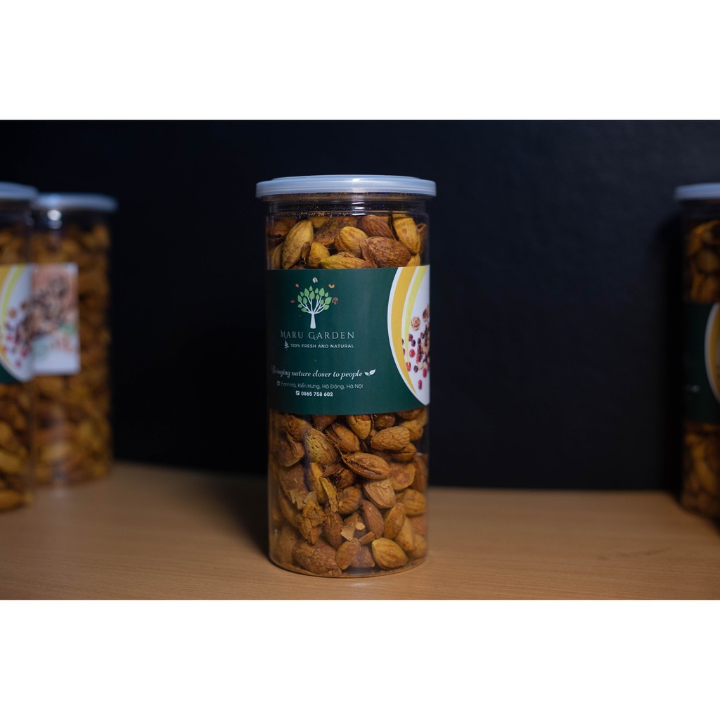 Hạnh nhân rang bơ vỏ mỏng 500G Thượng Hạng Nhập Khẩu Mỹ ~Thơm - Ngon - Dinh Dưỡng
