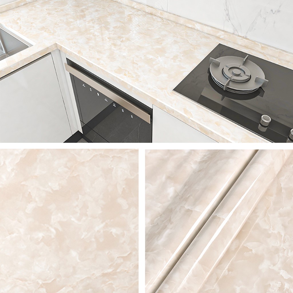 Decal vân đá dán nhà bếp, nhà tắm chống thấm nước, chống ẩm, dễ dàng lau chùi (0.5mx1.2m)