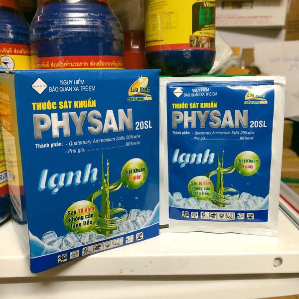 Chế phẩm sát khuẩn PHYSAN LẠNH 20SL trừ bệnh thúi nhũn gói 25ml