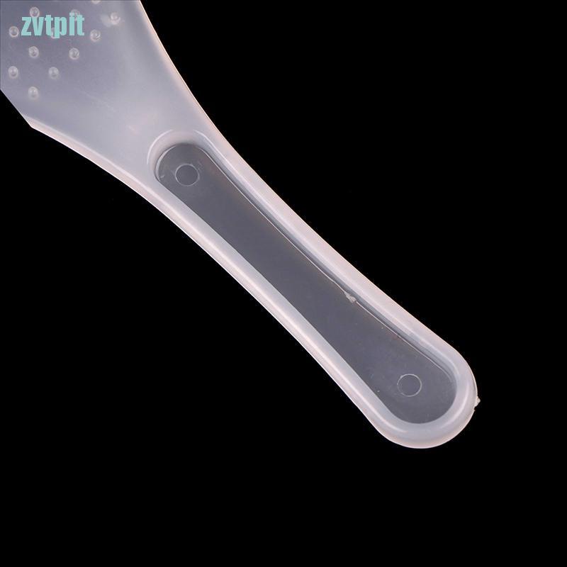 Set 2 Muỗng Nhựa Trong Suốt Chống Dính Tiện Dụng Cho Nhà Bếp