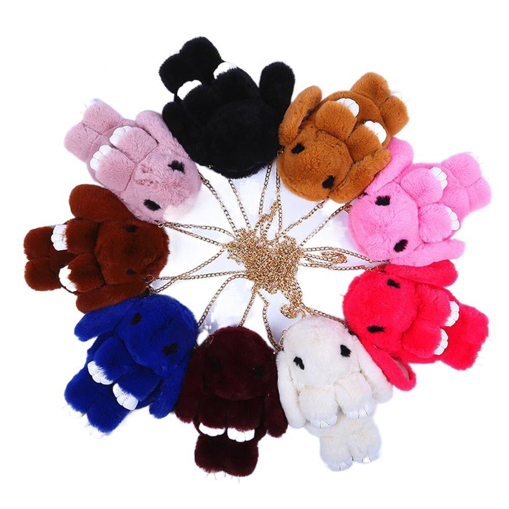 Túi Đeo Chéo Hình Thỏ Bunny Hoạt Hình Nhồi Bông Đáng Yêu