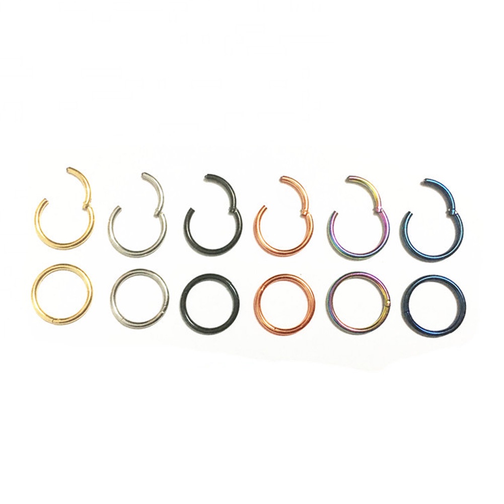 1 Khuyên Xỏ Cơ Thể Bằng Thép Không Gỉ Nhiều Màu Sắc Cá Tính