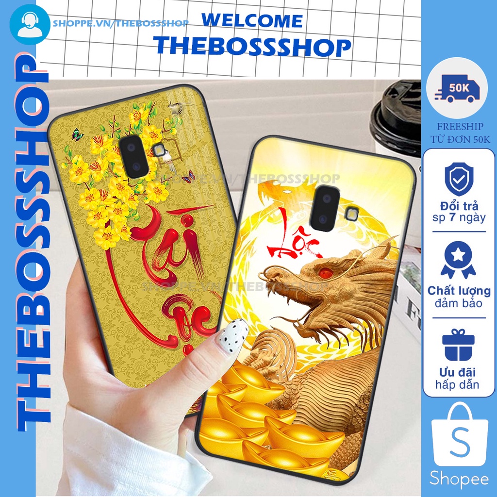 Ốp lưng Samsung Galaxy J6 PLUS in hình TÀI LỘC-MÃ ĐÁO THÀNH CÔNG-TÂM AN SIÊU ĐẸP