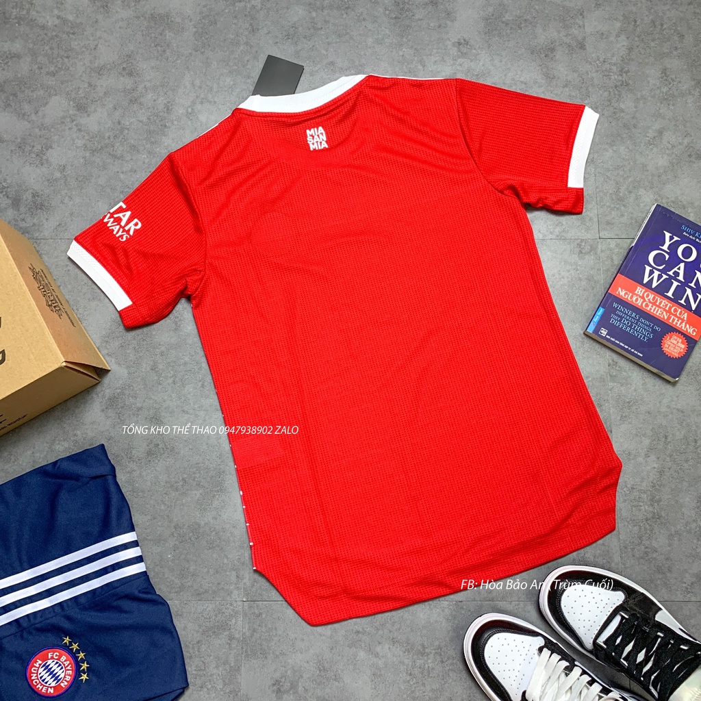 Set Bộ Quần Áo Bóng Đá Bayern Munich vàng Chanh  Mùa Giải 2023-2024 - Vải Gai Thái Chuẩn Áo Thi Đấu