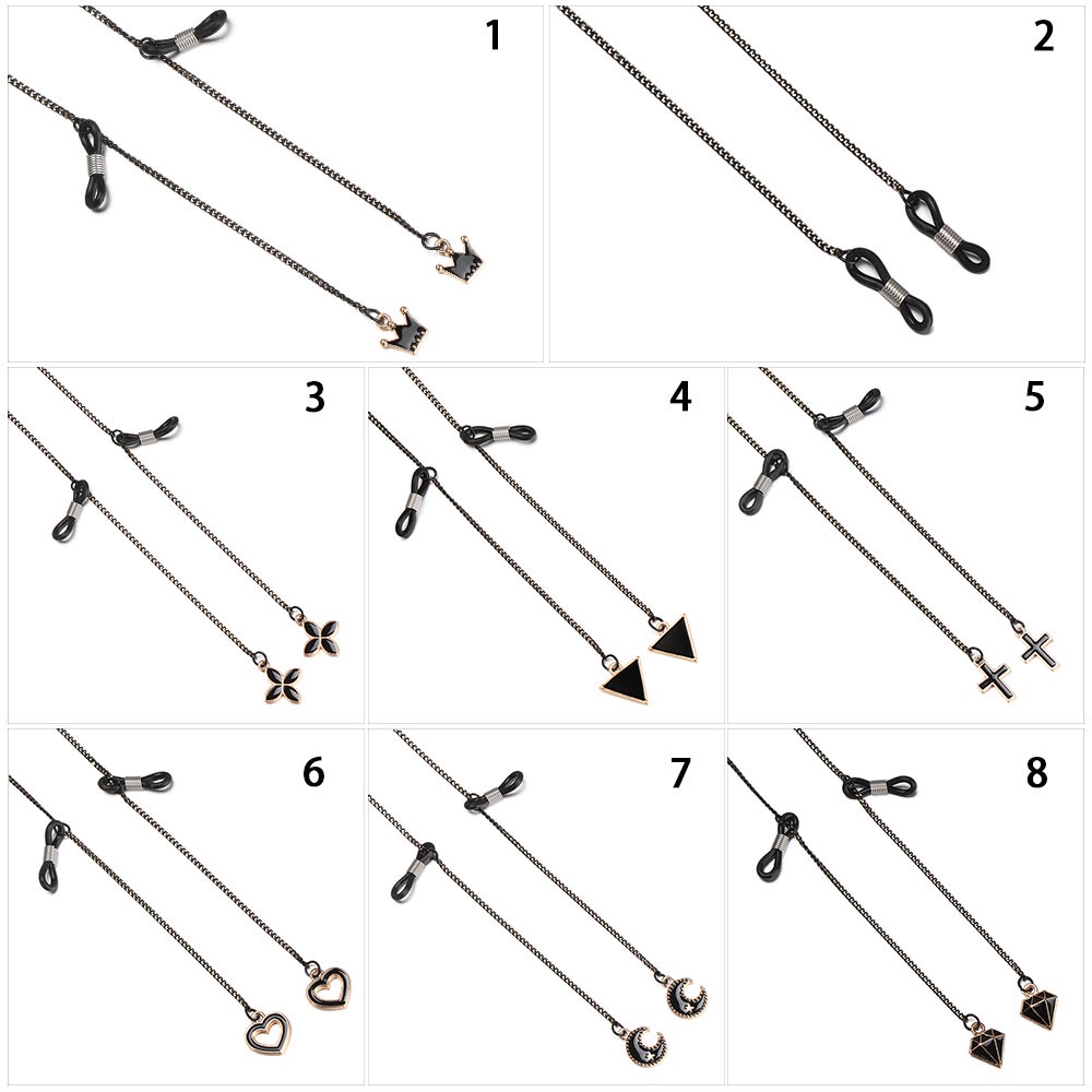 Dây đeo mắt kính màu đen chống trượt tiện lợi chất lượng cao