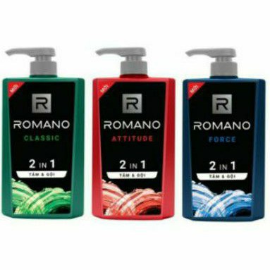 650G TẮM GỘI 2 IN 1 ROMANO CLASSIC, ATTITUDE, FORCE