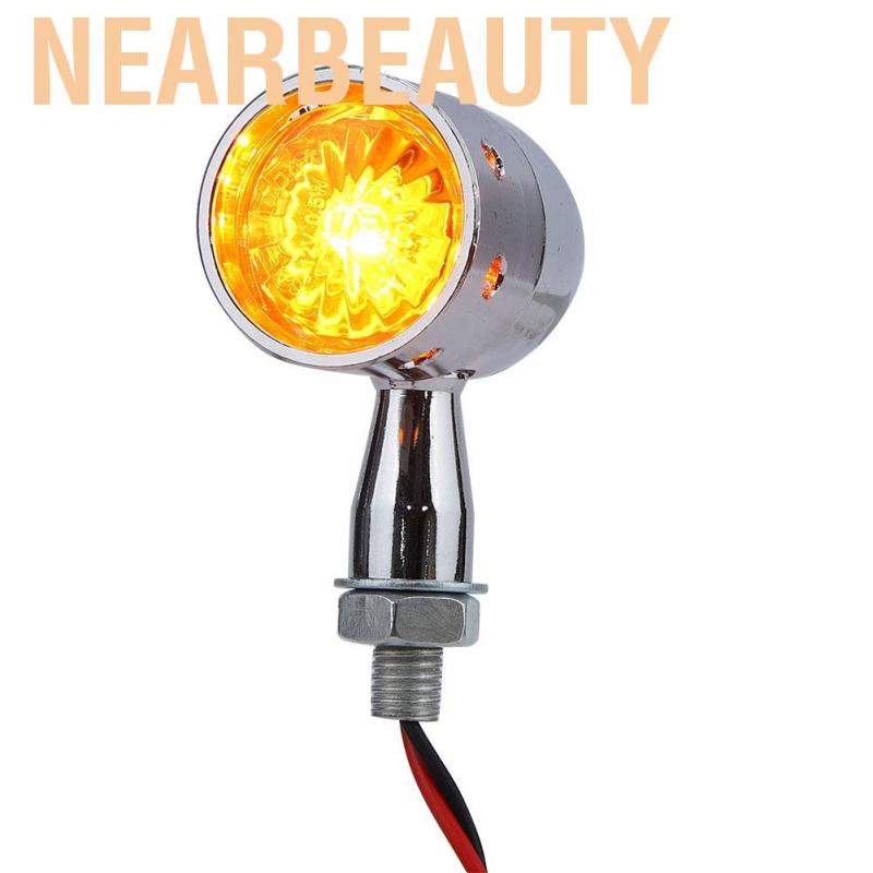 Đèn LED hình quả cầu nearbeauty cho Moto phong cách retro ( màu bạc )