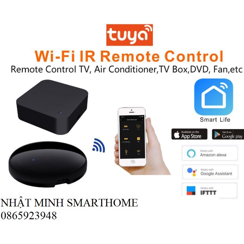 Bộ Điều Khiển Hồng Ngoại Tuya Smart Life S06,S08, S06 Pro Thay thế mọi điều khiển hồng ngoại nhà bạn