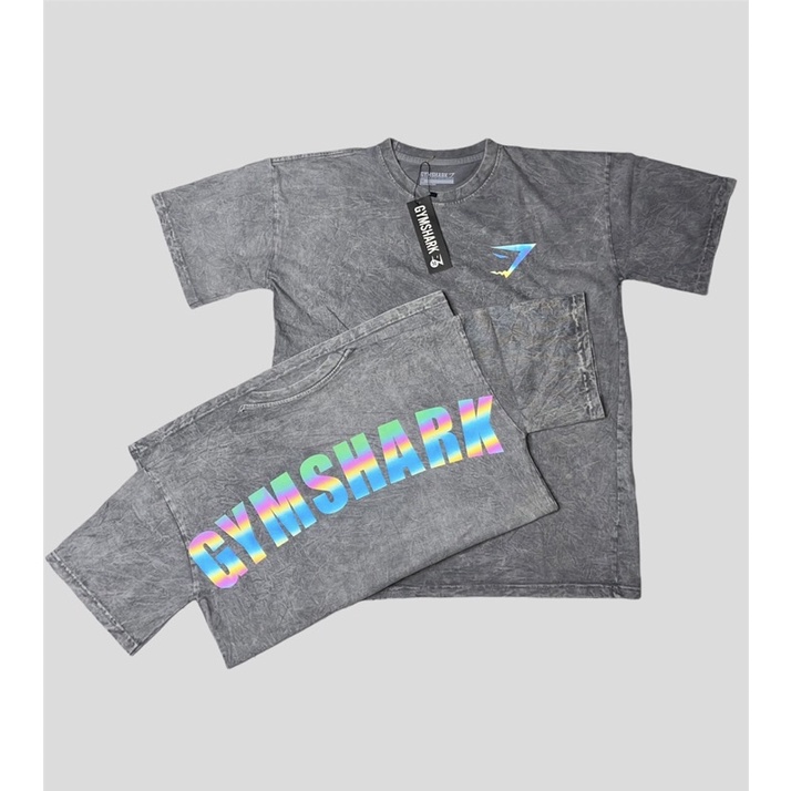 [sale sốc] áo OVERSIZE Woash,áo GYMSHARK OVERSIZE logo phản quang cực chất!