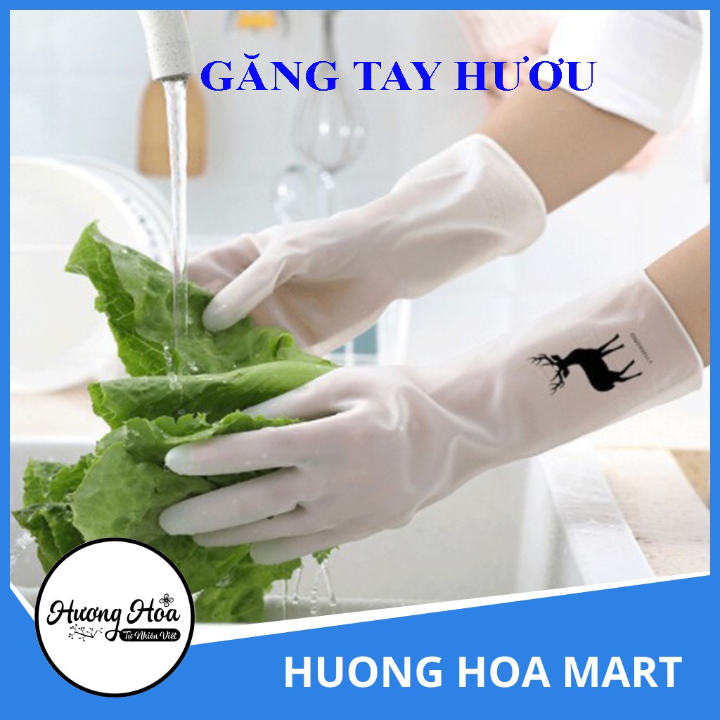 Găng tay cao su ⚡ HÀNG LOẠI 1 ⚡ Bao tay hươu chất liệu cao su bền chắc đàn hồi, êm, mềm, chống nứt nẻ tay