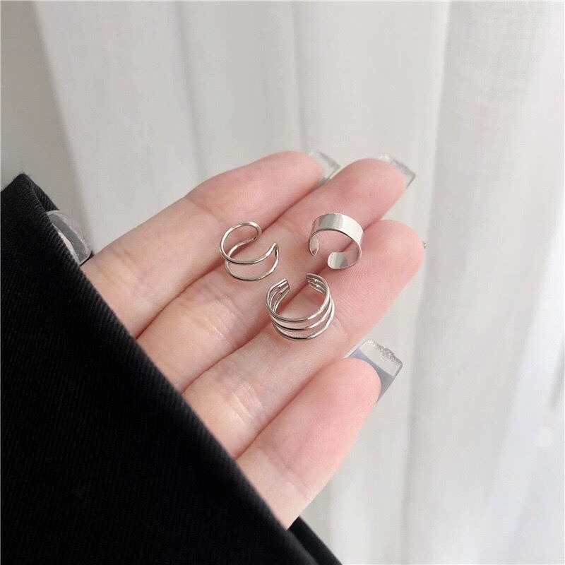 Bông tai phong cách Hàn Quốc thiết kế đơn giản thời trang cho nữ