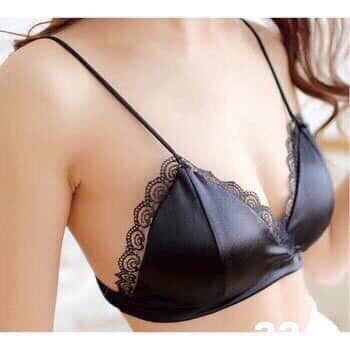 Áo bra chất Satin thiết kế phối hoa thời trang và sexy - Mbra