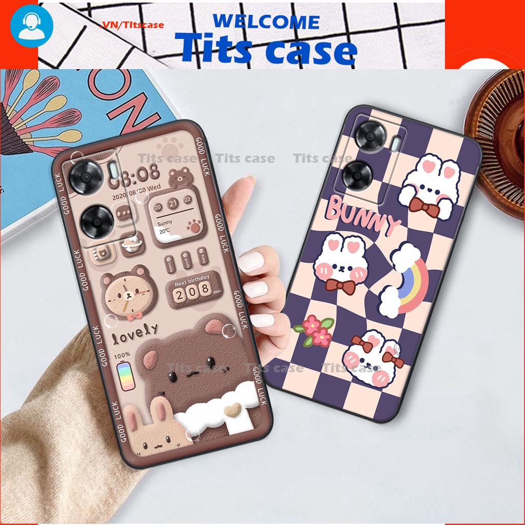 Ốp lưng Oppo A57 2022 / A77 4G / A77S in hình GẤU K@WS- BE@R COOL-CỰC XINH-RẺ-BỂN -ĐẸP