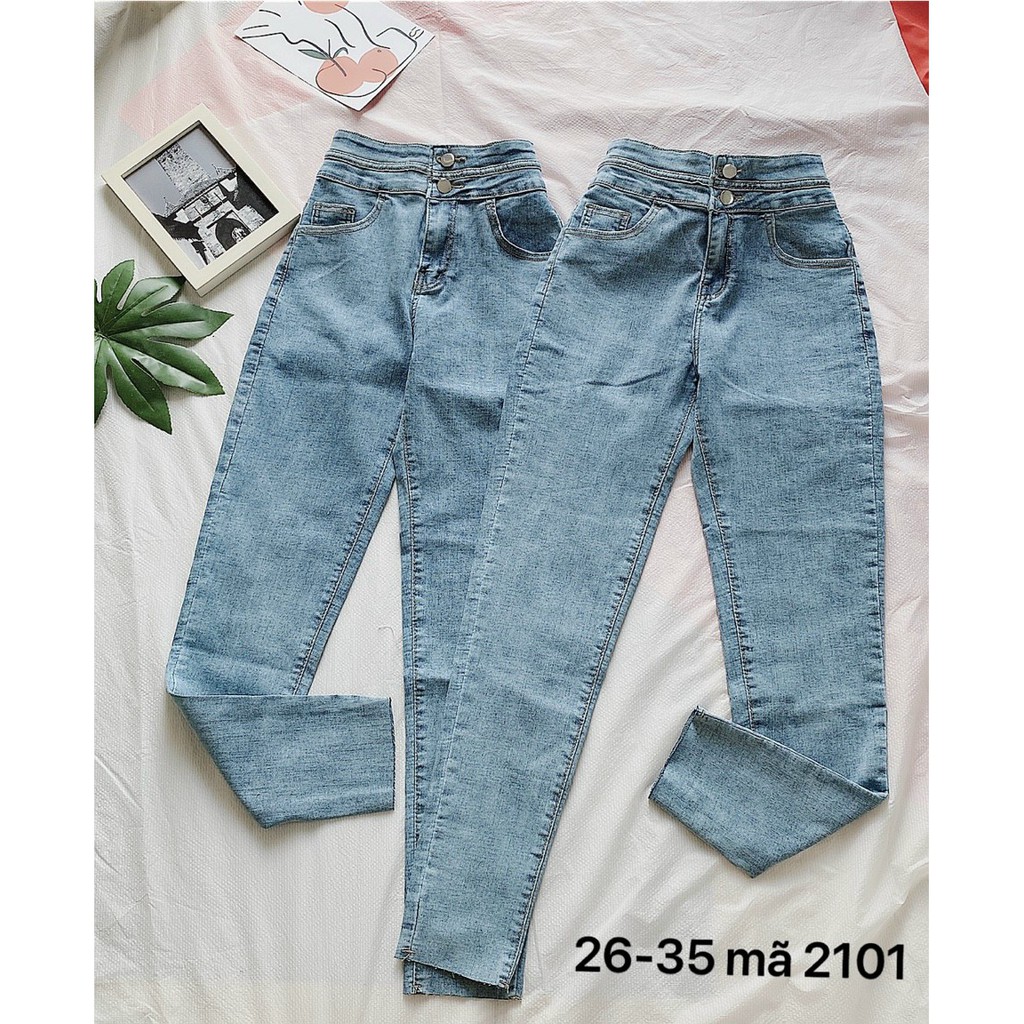 Quần Jeans Nữ VNXK Bigsize Body Co Giãn Size Nhỏ Đến 35 Ms 2101