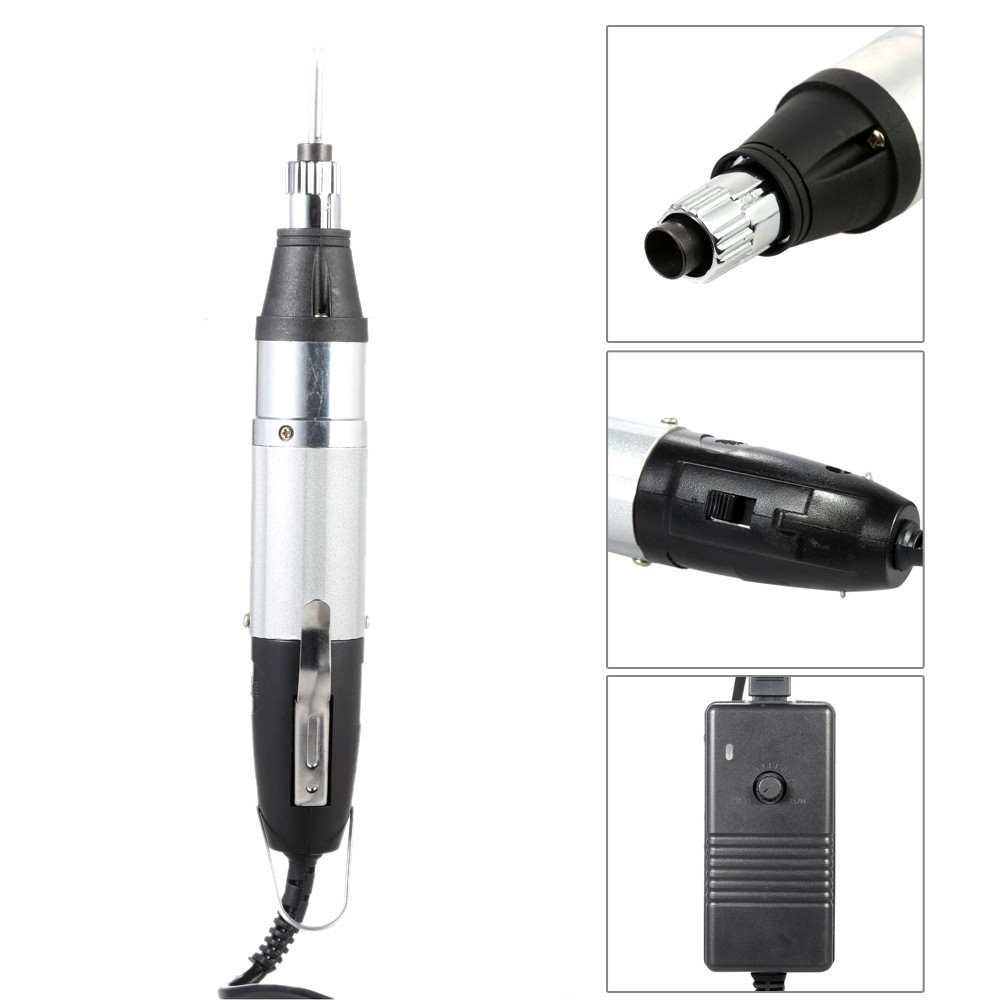Bộ Tua Vít Điện Ac110V-220V Đa Năng Tiện Dụng Kèm 10 Mũi Thay Thế