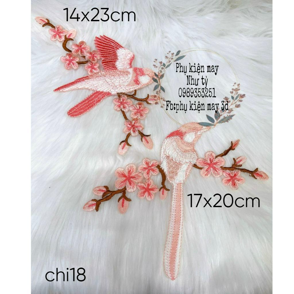 Cặp ren thêu hoa xinh xắn trang trí