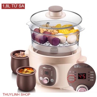 NỒI HẦM ĐA NĂNG BEAR 1.8L LÕI TỬ SA TỰ NHIÊN CHÍNH HÃNG - BẢO HÀNH 1 NĂM - CÓ HDSD TIẾNG VIỆT