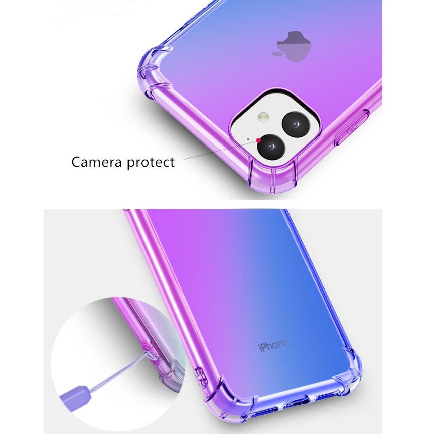Ốp điện thoại hiệu ứng chuyển màu nhiều mẫu mã cho điện thoại Iphone 11/ 11 Pro | BigBuy360 - bigbuy360.vn