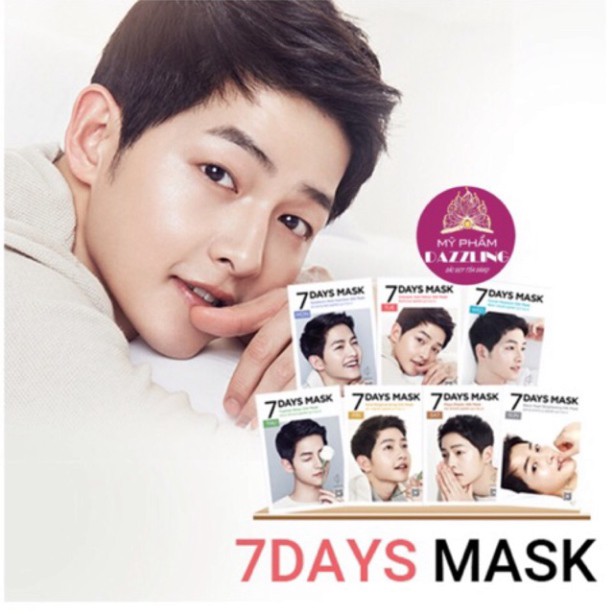 SALE2 [Chính Hãng] Lẻ Miếng Mặt Nạ Trắng Da 7Days Mask Song Joong Ki Forencos 25ml SALE2