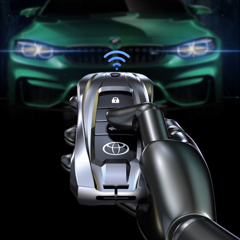 Vỏ Bọc Chìa Khóa Xe Hơi Bằng Hợp Kim Kẽm Phong Cách Thể Thao Cho Toyota Vios Corolla Fortuner RAV4 Avanza Rush