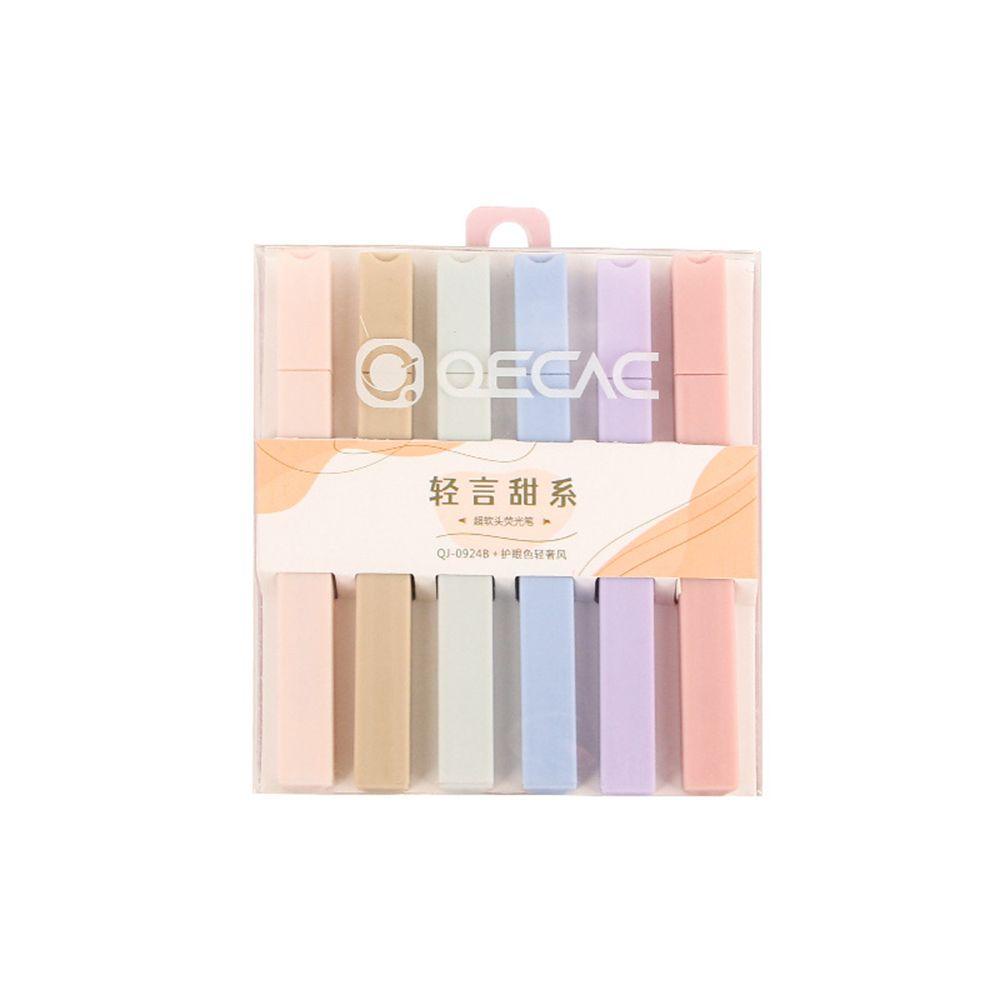 Set 6 Bút Dạ Quang Màu Sắc Cầu Vồng