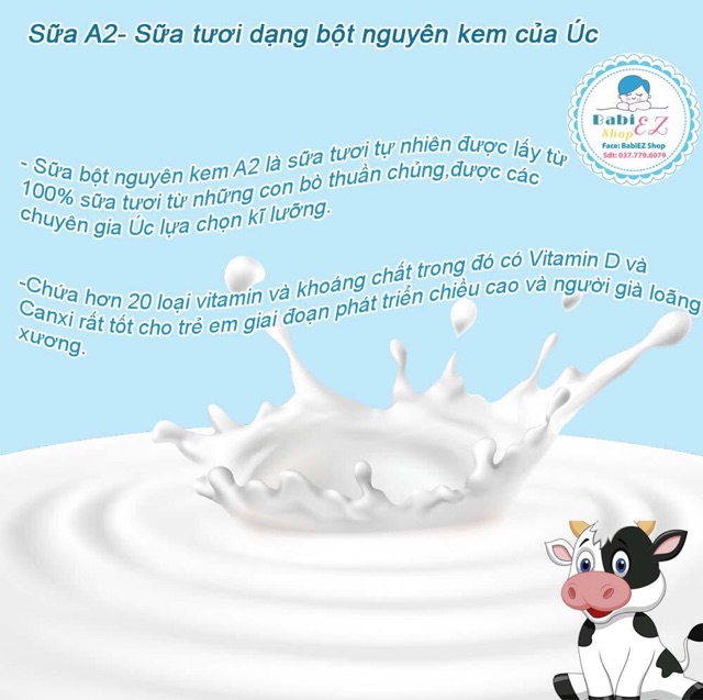 [4/2022] Sữa A2 nguyên kem cho bé của Úc