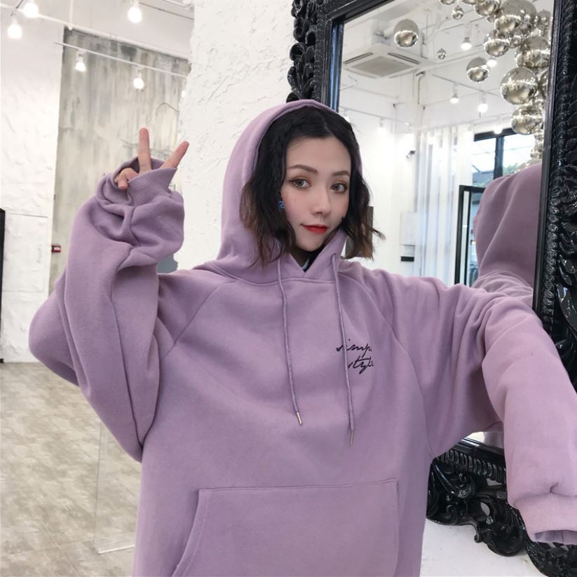 Áo hoodie unisex MADELA in chữ simple, áo nỉ form rộng - UNA01