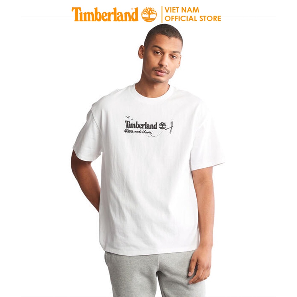 [SALE] Timberland Áo Thun Ngắn Tay Nam SS Graffiti Tee (Relaxed) - Black - TB0A5YDD AP-FP