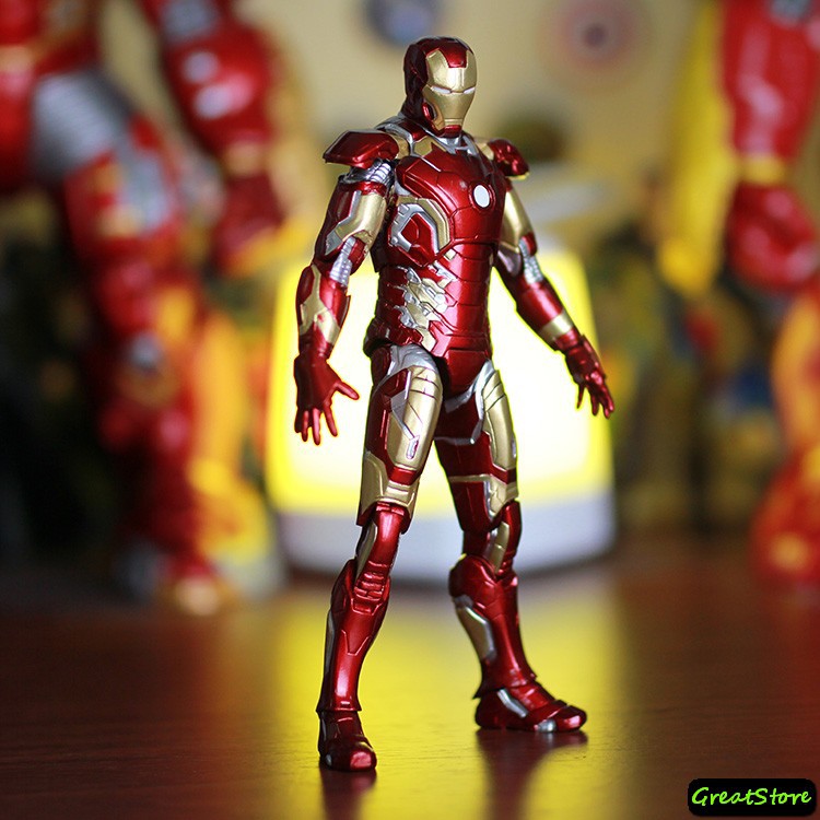 ( HÀNG CÓ SẴN ) MÔ HÌNH NHÂN VẬT IRON MAN MK42 MK43 AVENGER 3 CỬ ĐỘNG ĐƯỢC