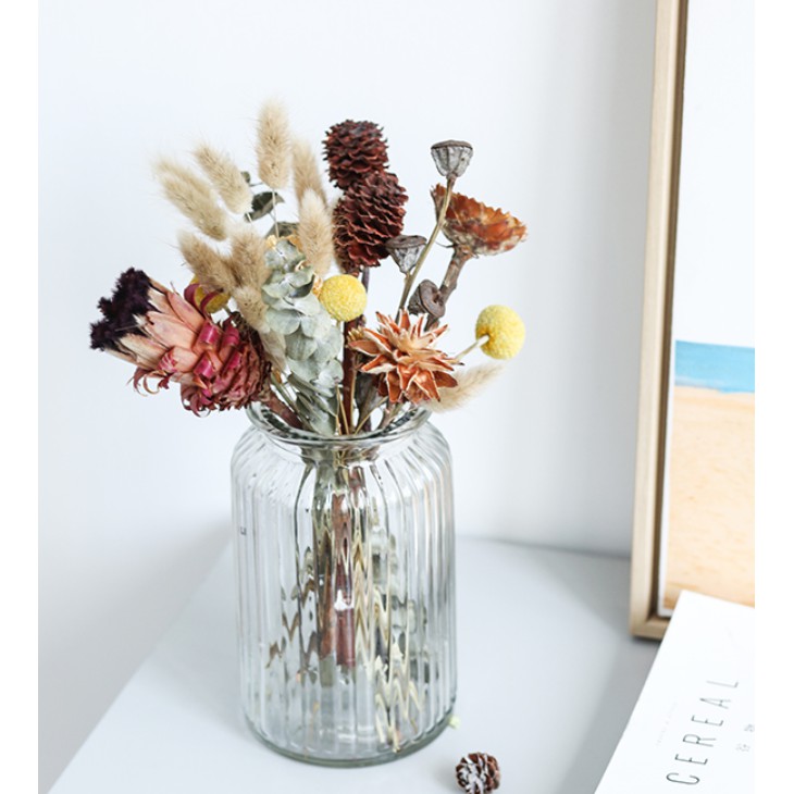 Bình bông lọ hoa thủy tinh sọc hiện đại BH072-2 | BigBuy360 - bigbuy360.vn