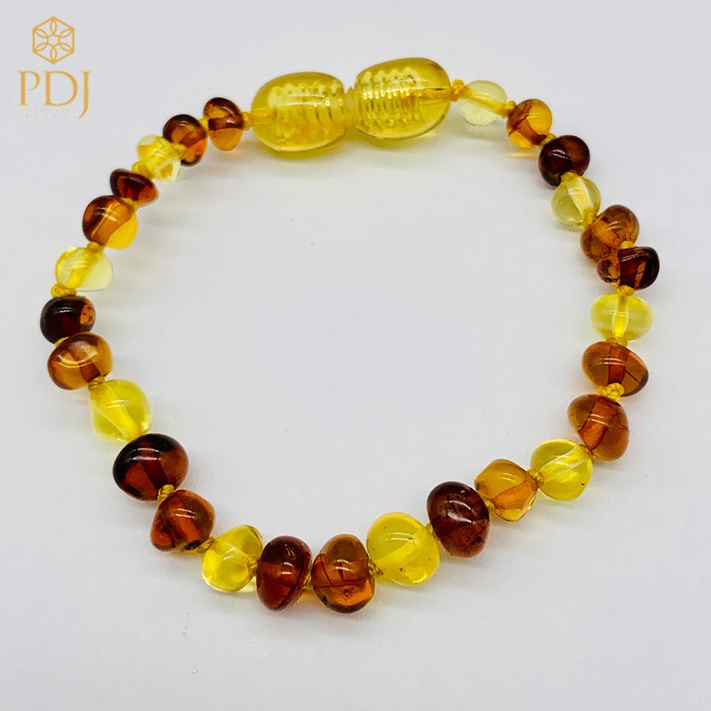 Bộ vòng hổ phách Amber nhiều màu - Tặng kèm hộp đựng trang sức cao cấp - Trang sức PDJ - PD0025