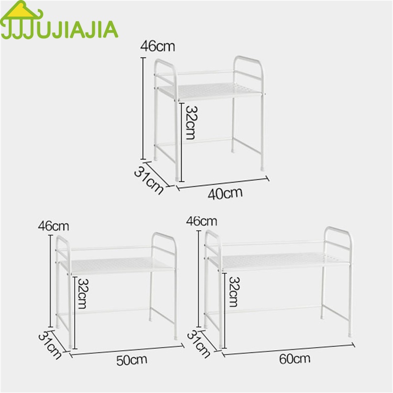 Giá Để Dụng Cụ / Gia Vị JUJIAJIA Đặt Trên Lò Vi Sóng 2 Tầng Tiện Dụng