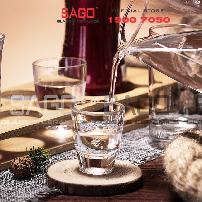Ly Thủy Tinh Deli Zeno Shot Glass 34ml , 40ml | Tùy Chọn Dung tích
