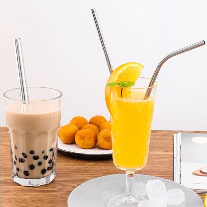 Ống hút inox đủ loại kèm túi vải