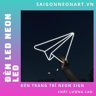 Đèn trang trí led neon sign hình MÁY BAY GIẤY