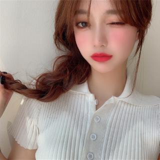 C&M Fashion New Knit T-Shirt Collar Summer Short Sleeve Polo Shirt