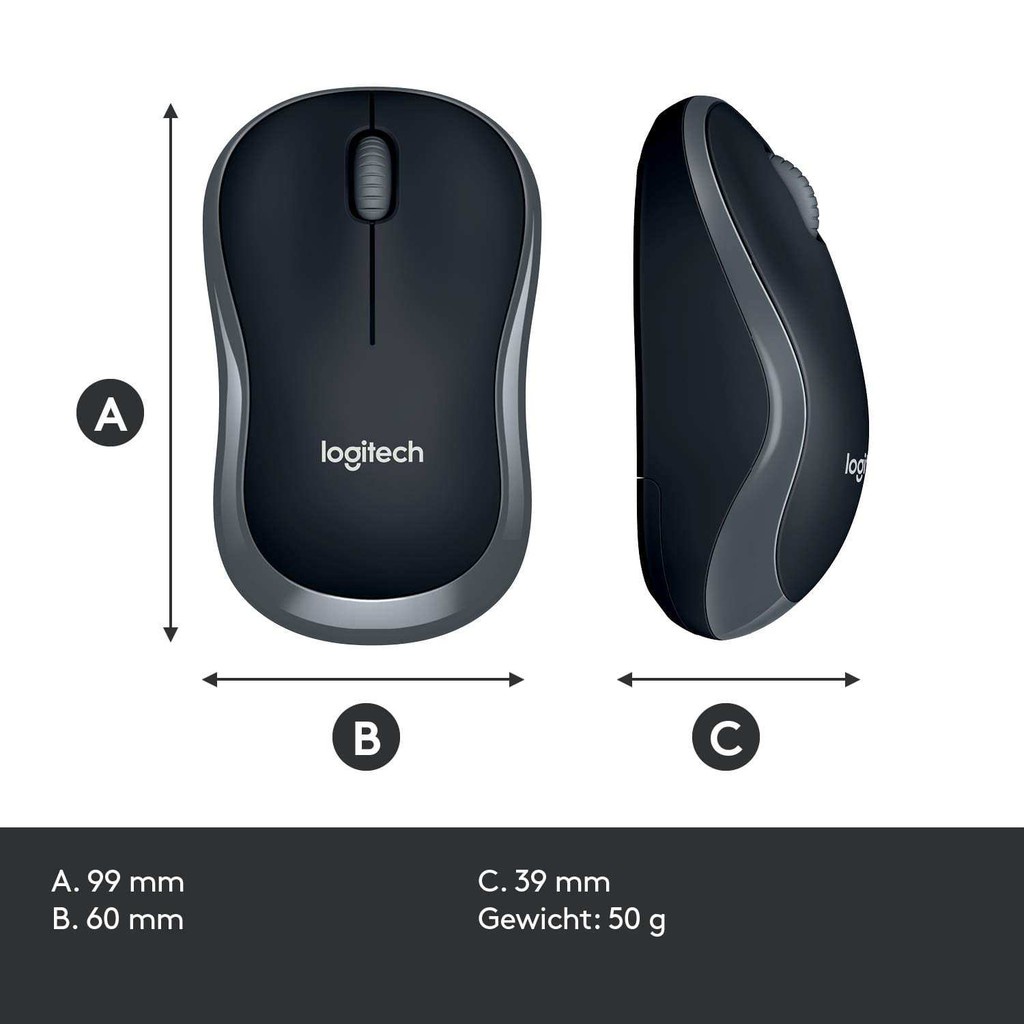 Chuột chơi game không dây Logitech M185 chính hãng bảo hành toàn quốc